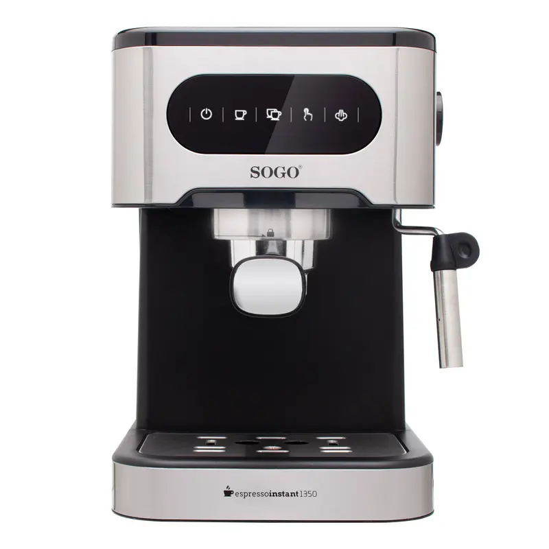 SOGO Macchina da caffè espresso in acciaio inox 2-in-1 - 1,5l