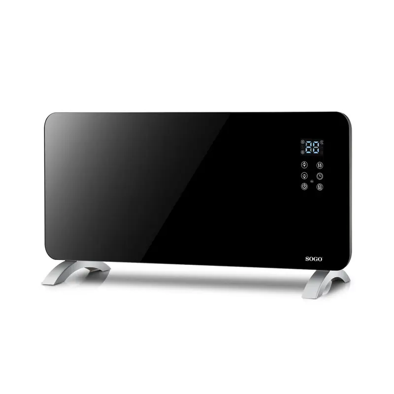 SOGO Riscaldatore a convezione con piastra in vetro, impermeabile ip24 e wi-fi - 1500w