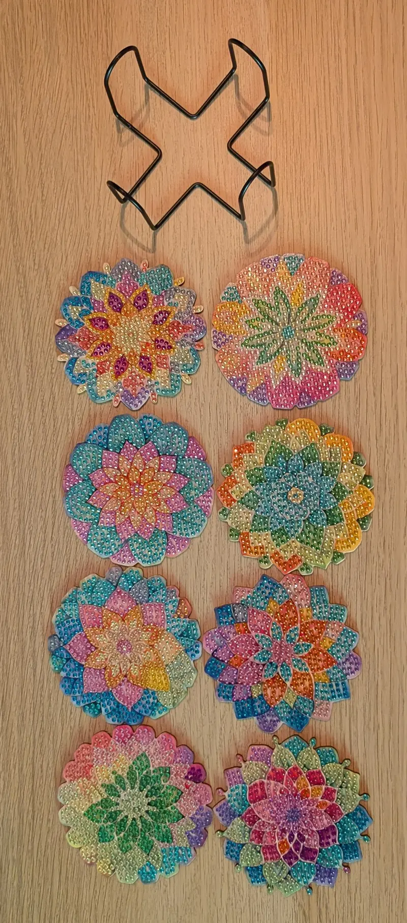 Sottobicchieri eleganti in diamond painting