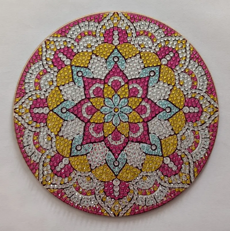 Sottopentola artigianale in diamond painting