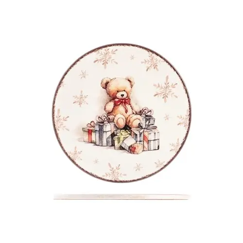 Sottopentola tonda in ceramica decorato TeddyH&H