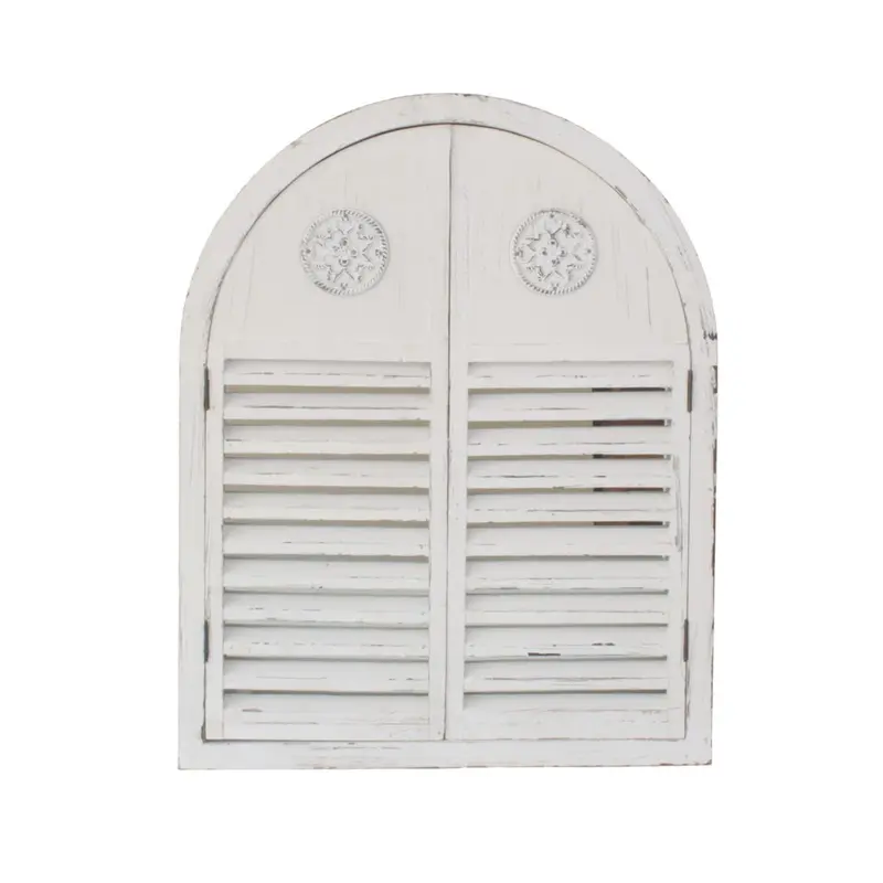 Specchio con finestra ad arco in abete 60H75