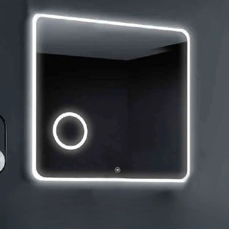 Specchio Hanoi 80x80 con LED doppio sensore e anti appannamento
