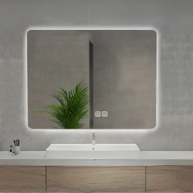 Specchio smart rettangolare YJ-70100A con retroilluminazione 70x100 cm.