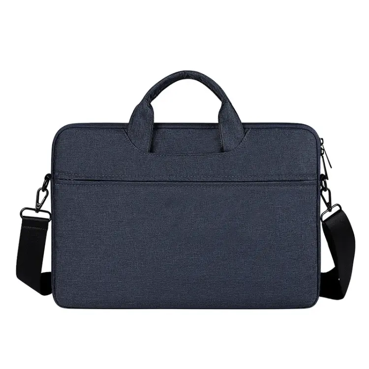ST01S Waterproof Oxford Cloth Hidden Portable Strap One-shoulder Handbag for 14.1 inch Laptops (Navy Blue)