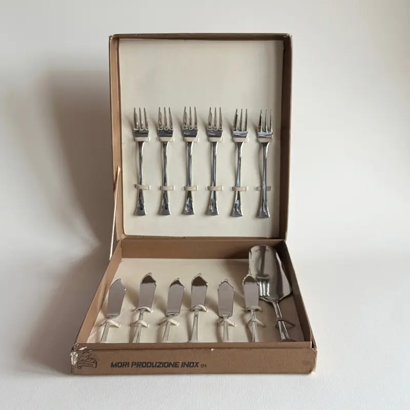 Stainless Steel Cake Cutlery Set | Morinox