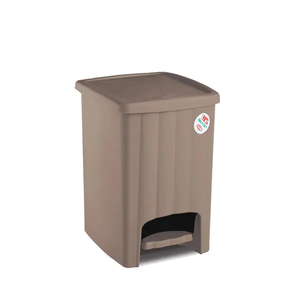 STEFANPLAST PATTUMIERA MARGHERITA A PEDALE CM.30X26X38,5 TORTORA CHIARO GR16