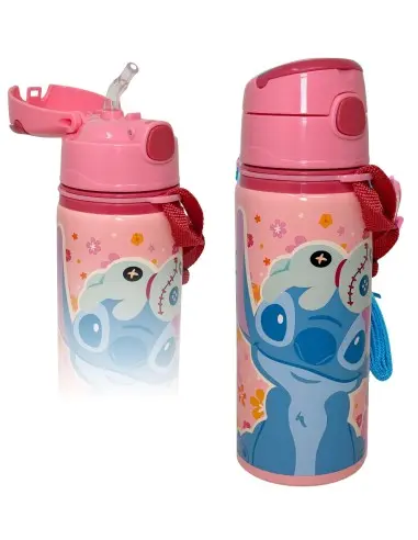 STITCH DISNEY BORRACCIA IN ALLUMINIO 600 ML CON CANNUCCIA