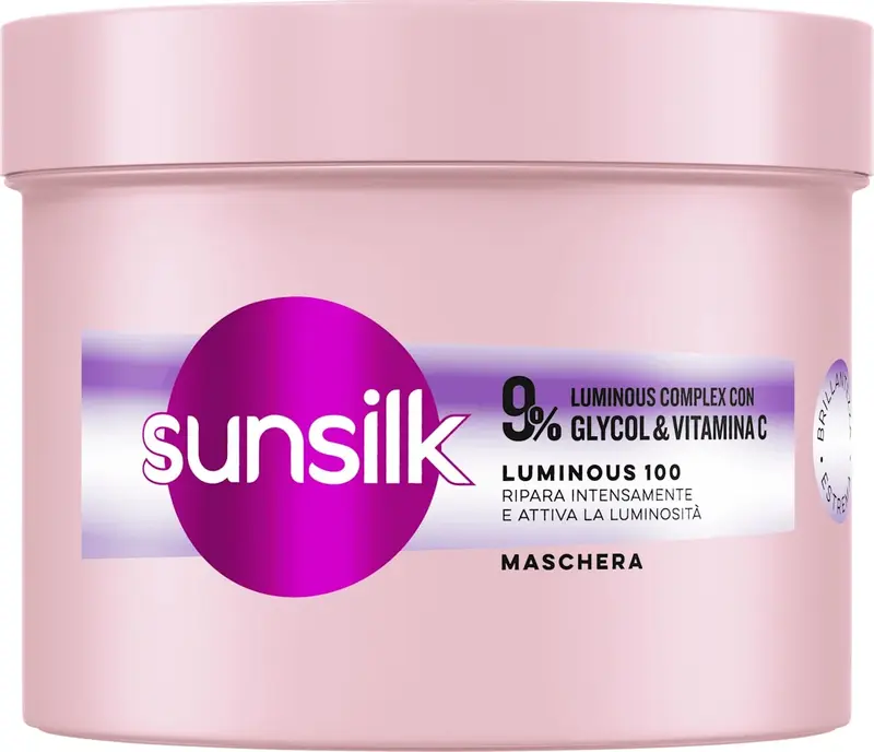 SUNSILK MASCHERA 440ML LUMINOUS 100 9% LUMINOUS COMPLEX CON GLYCOL & VITAMINA C