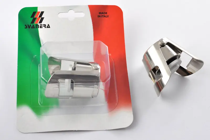 SVANERA TAPPO BOLLICINE CON FERMI INOX