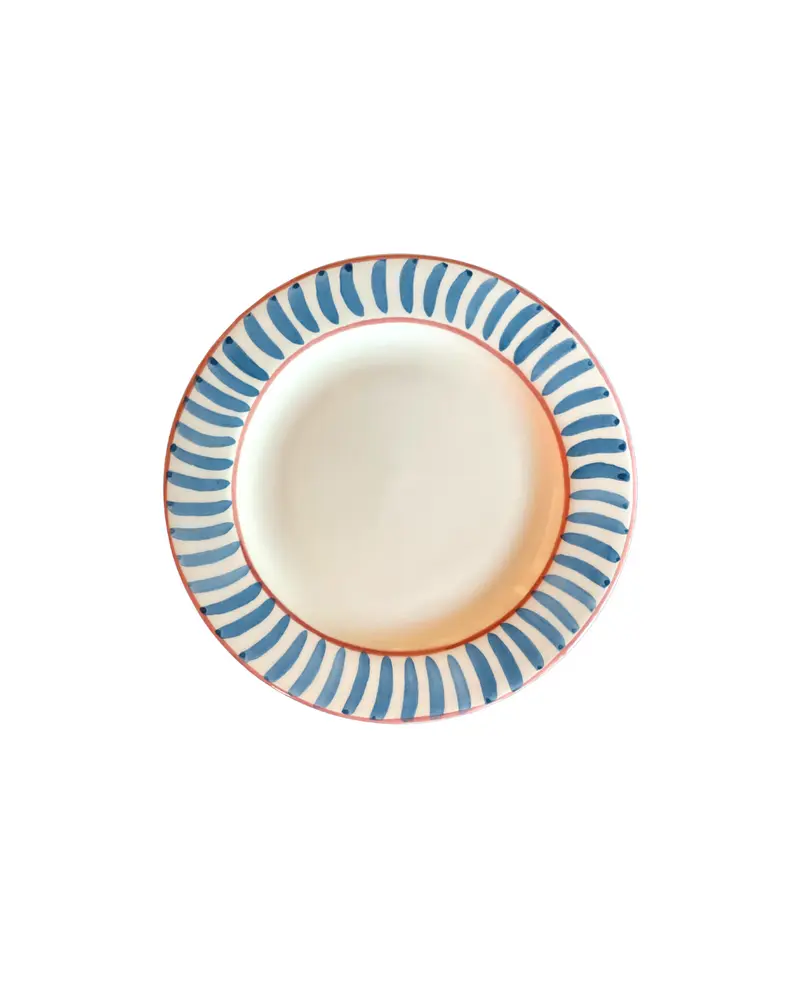 Sveva's Home Ceramic Blue Big and Small Dining Plates Set of 4