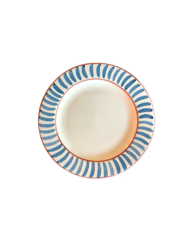 Sveva's Home Ceramic Blue Dining Plate Set of 4 Big and Small Dining Plates