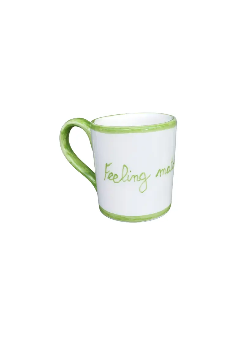 Sveva's Home Ceramic Matcha Quote Mug Set of 2