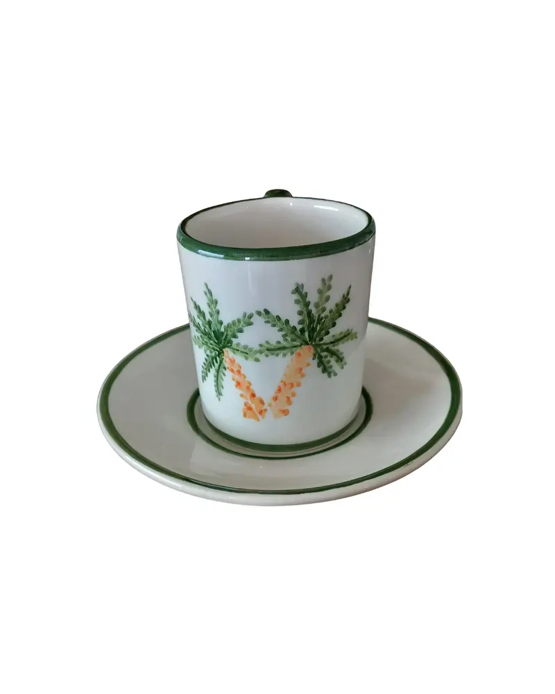Sveva's Home Ceramic Palm Tree Mugs Set of 4