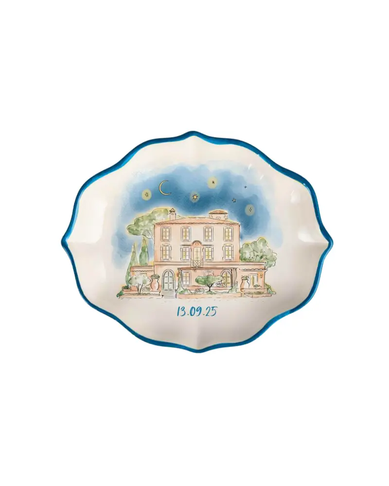 Sveva's Home Ceramic Personalized Wedding Ashtray Set of 20