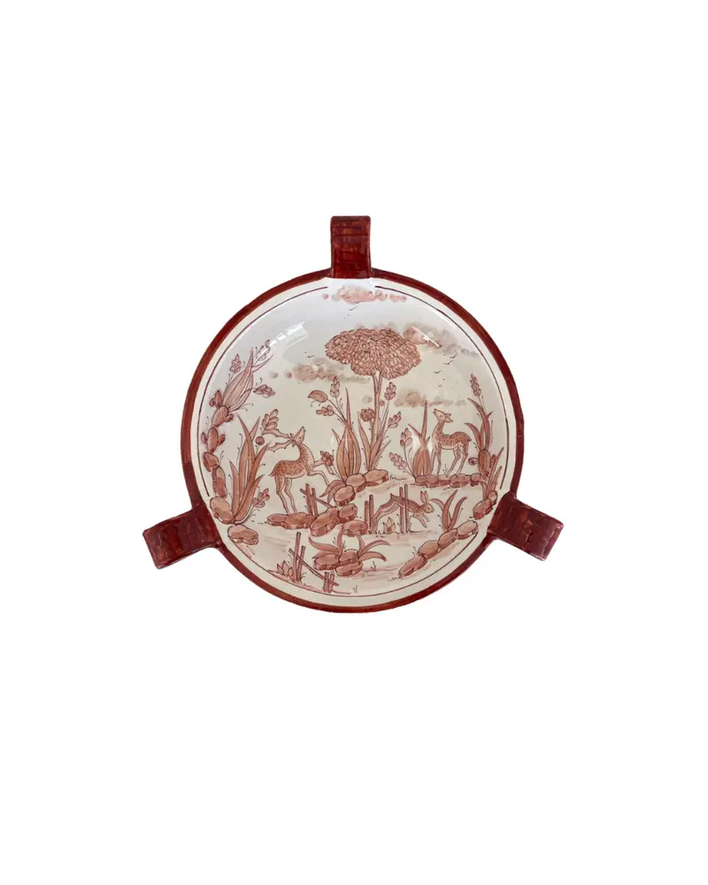 Sveva's Home Ceramic Red Bambi Design Single Platter
