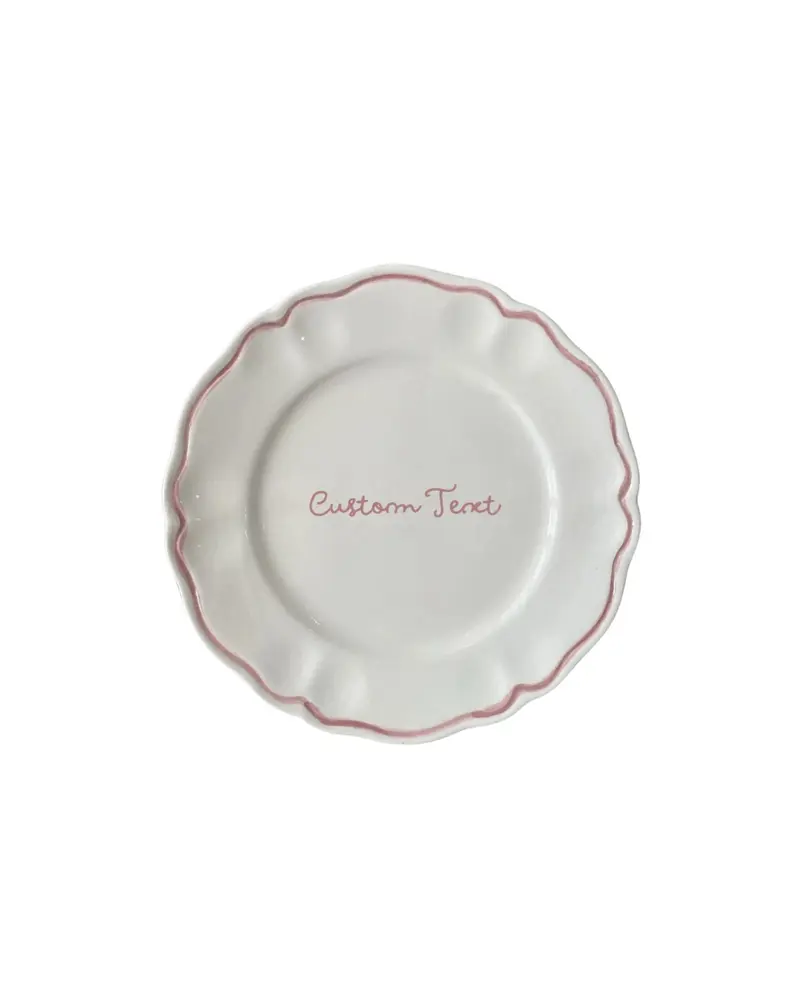 Sveva's Home Ceramic Starter/ Dessert Bespoke Plate Set of 4