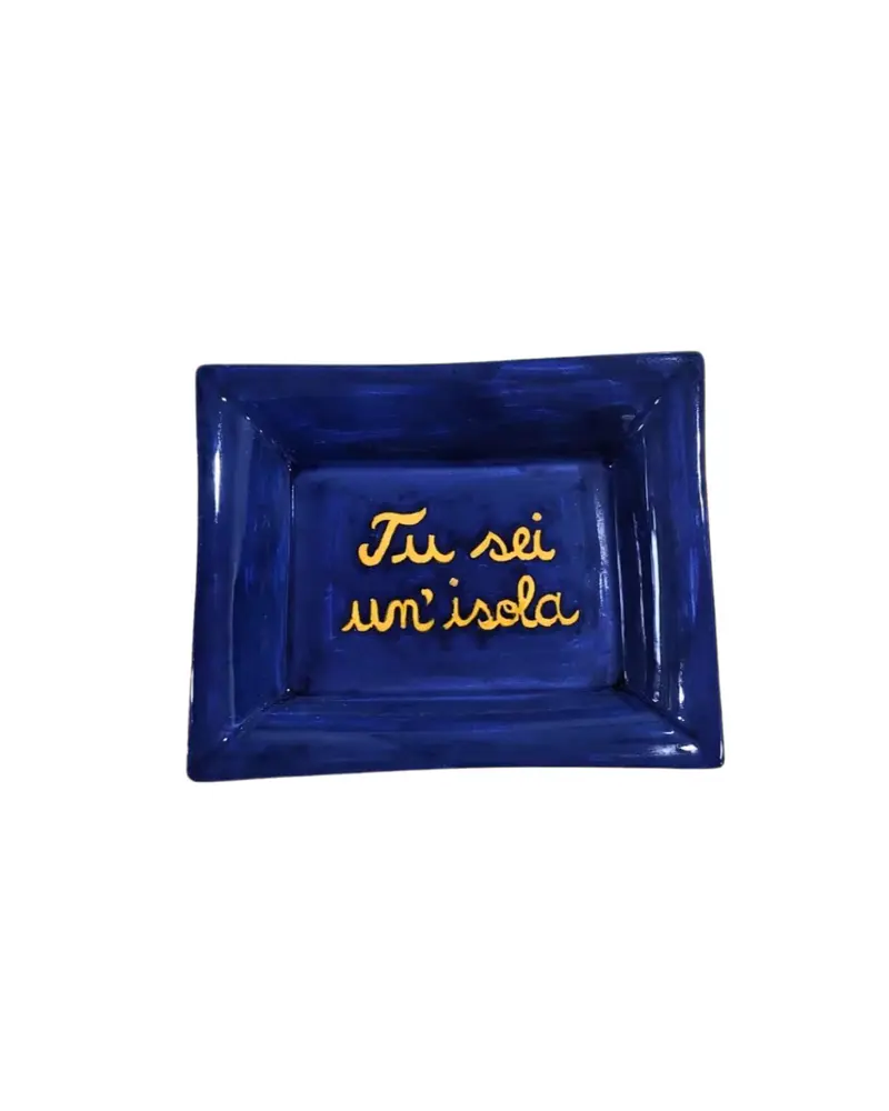Sveva's Home Ceramic "Tu Sei Un'Isola" Ashtray