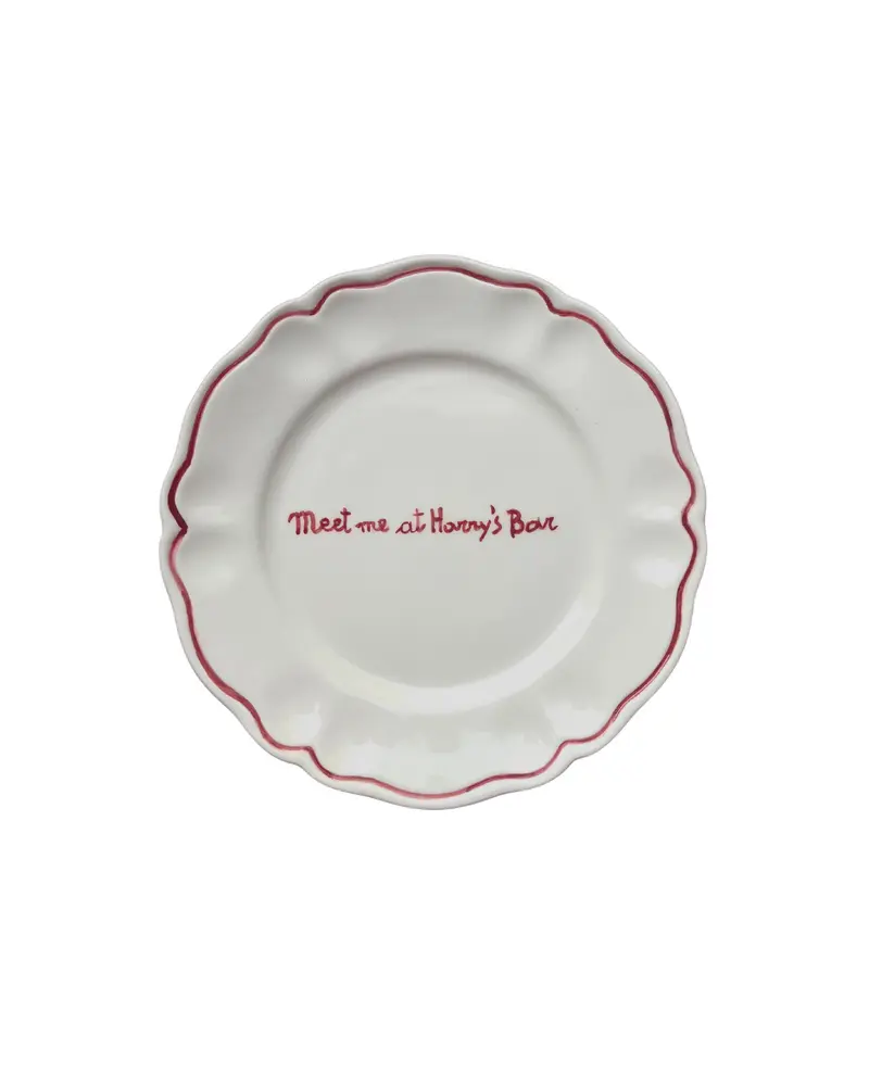 Sveva's Home "Meet Me At Harry's Bar" Ceramic Plate Set of 4