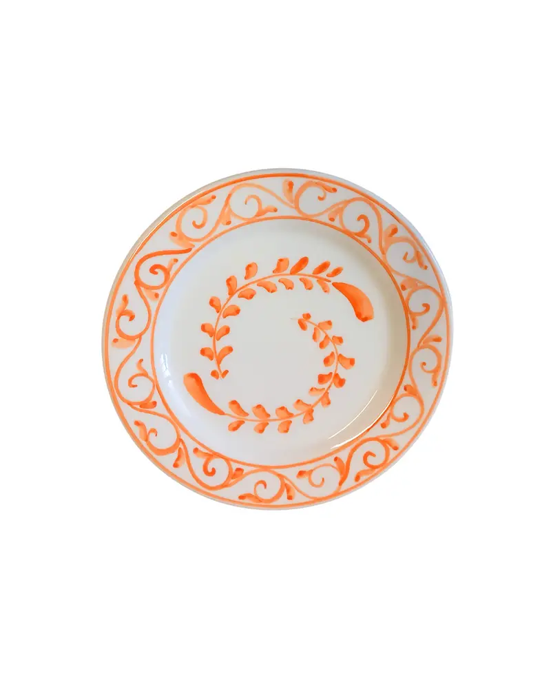 Sveva's Home Sea Orange Plate Big and Small Dining Plates Set of 4