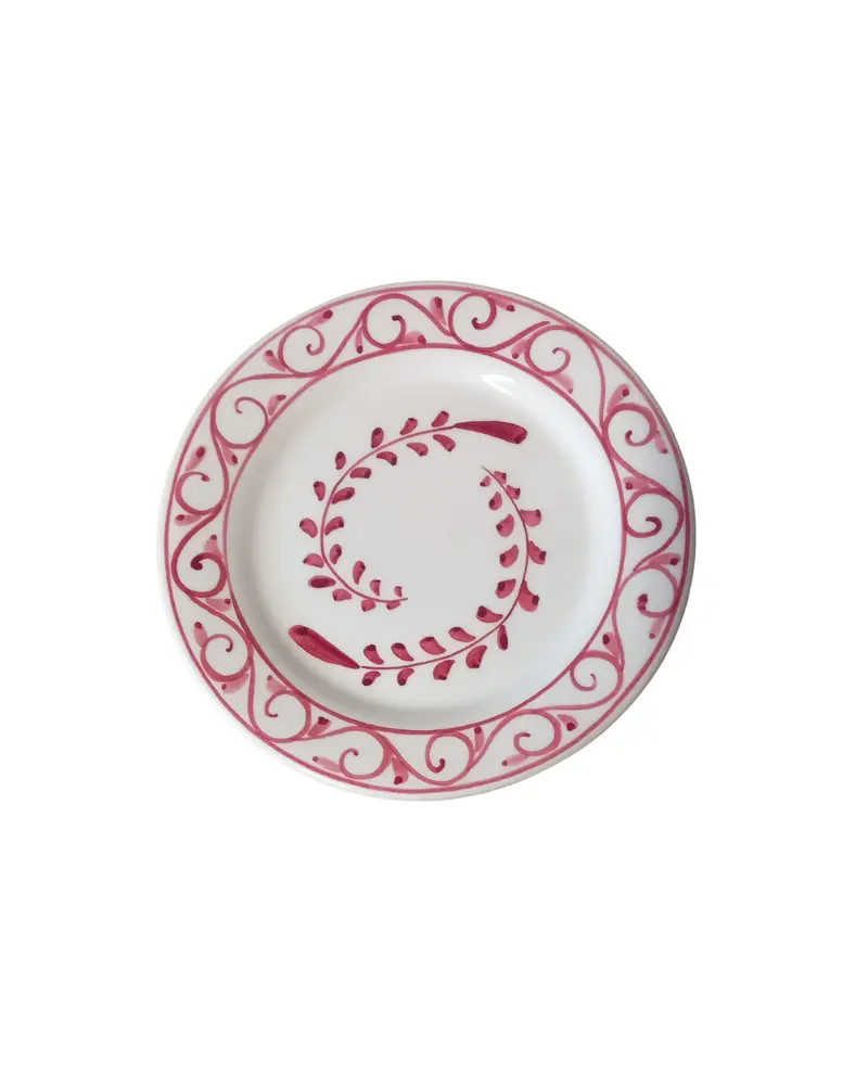 Sveva's Home Sea Red Plate Big and Small Dining Plates Set of 4