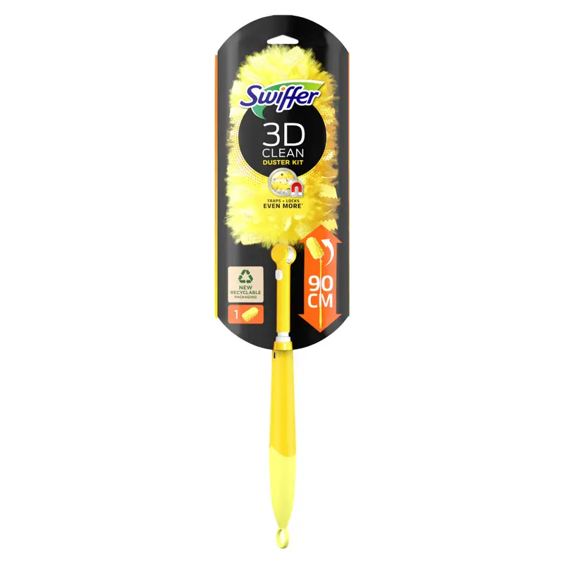SWIFFER 3D CLEAN KIT DUSTER XXL 90CM ( 1 MANICO + 1 PIUMINO)