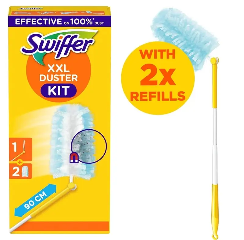 SWIFFER DUSTER KIT PIUMINI CATTURAPOLVERE XXL MANICO 90CM + 2 STAUBMAGNET