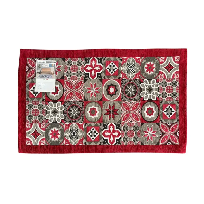 Tappeto Incanto (Dis. 7205 Ceramic) - 65 x 110 cm - Rosso