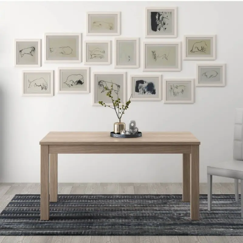 Tavolo allungabile Firenze 140x80 cn allunga da 40 colore olmo