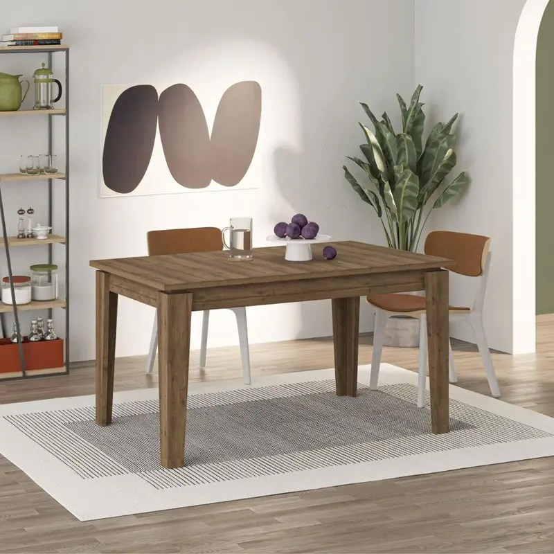 Tavolo allungabile Megaron colore hitit noce 120x80 cm.