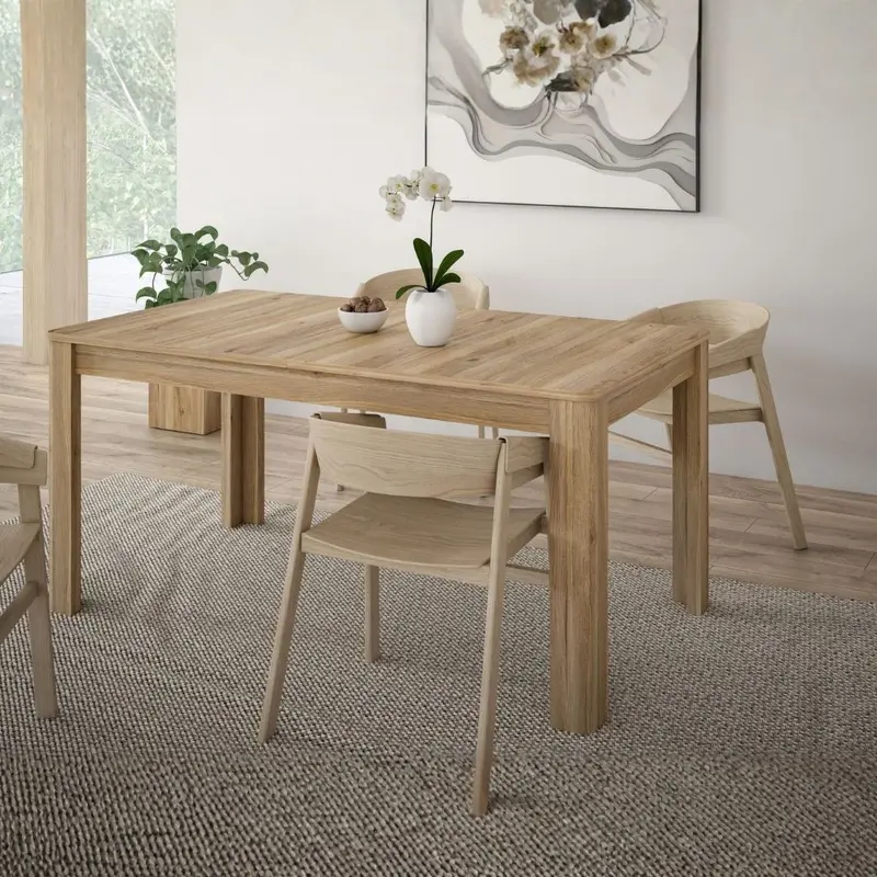 Tavolo allungabile Mono Core con allunga centrale 160x72.7x90.4 cm colore rovere