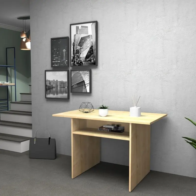 Tavolo consolle ripiegabile Ikebana rovere 120x35