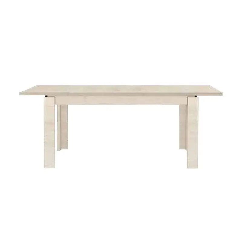 Tavolo Imab Manhattan in rovere sbiancato con 1 allunga 130x90x76.5 H cm.