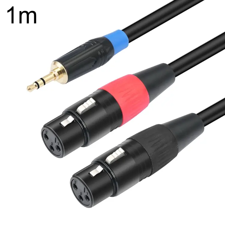 TC195BUXK107RE 3.5mm Male to Dual XLR 3pin Female Audio Cable, Length