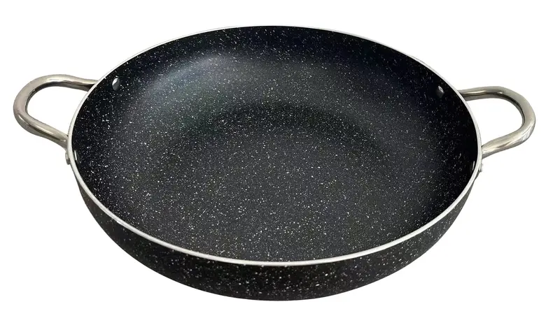 Tegame in Alluminio Alimentare 40 cm con 2 Manici in Acciaio