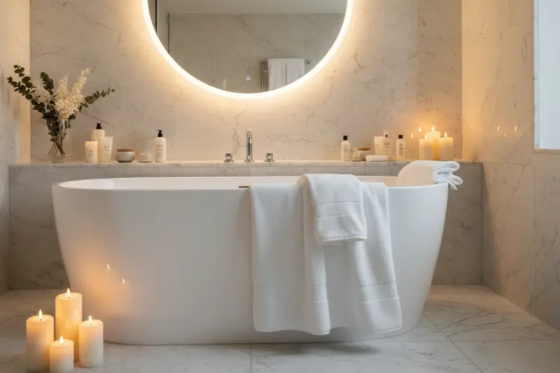 Telo Bagno Hotel 100% Cotone 90x150cm | Morbido Assorbente e Resistente