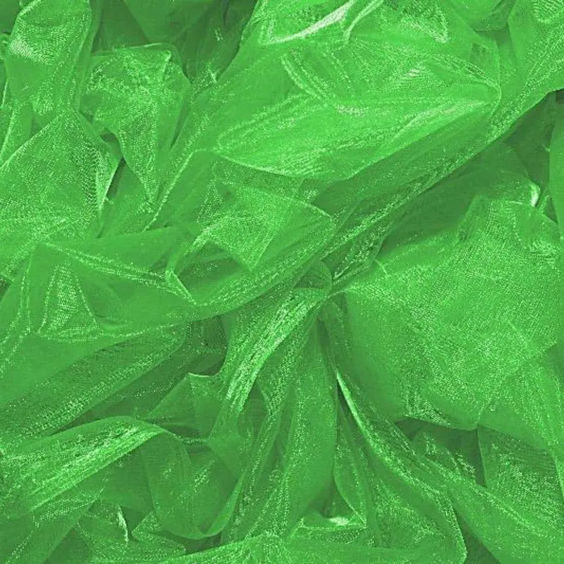 Telo in organza verde 150X300