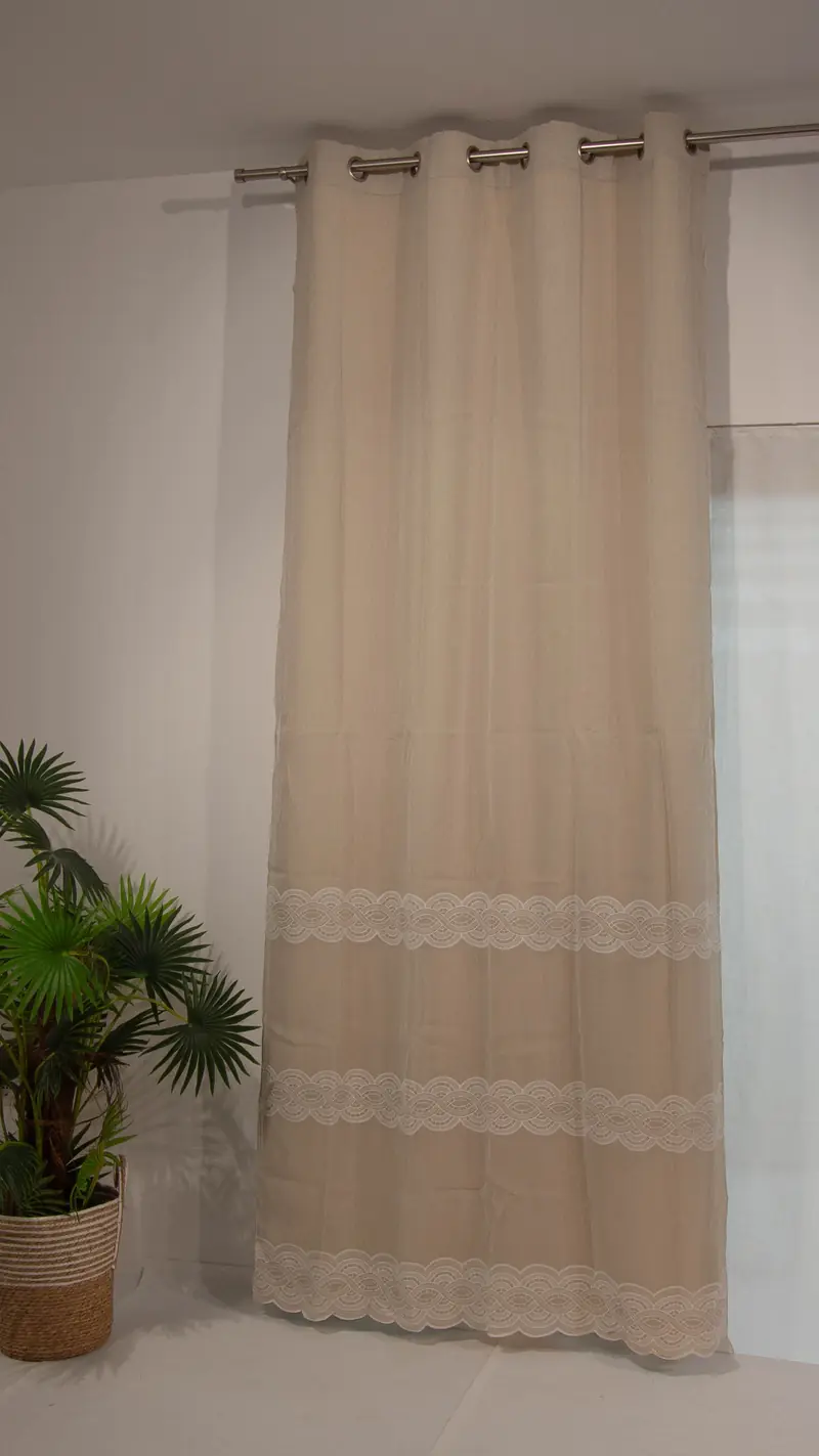 Tenda interni LineaOro - fantasia Laila - Grigio