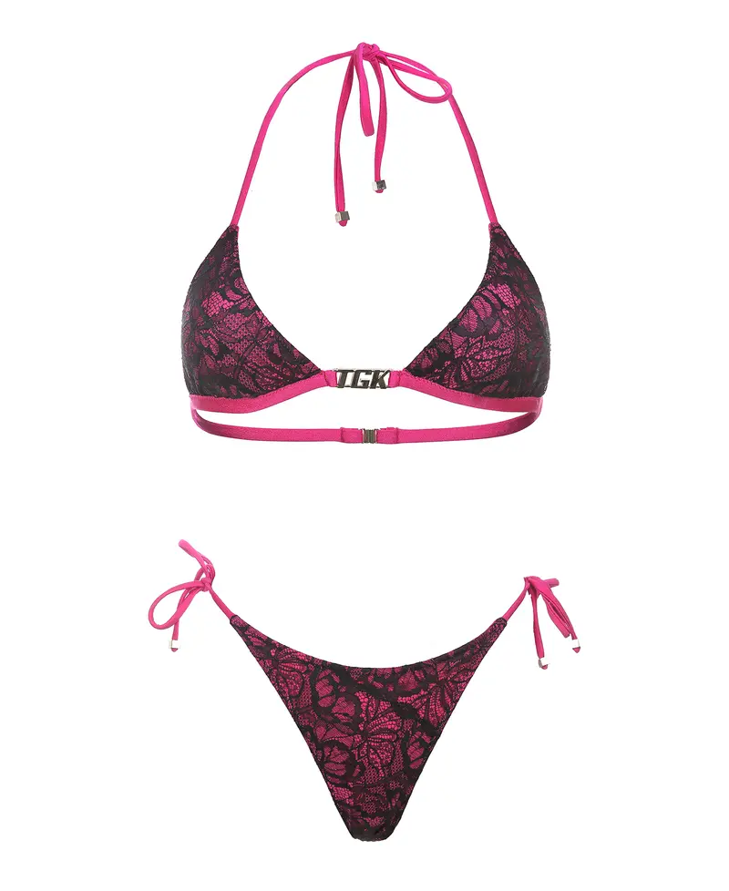 TGK LACE BIKINI - MAGENTA