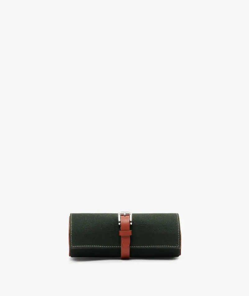 Three Places Watchcase in Dark Green