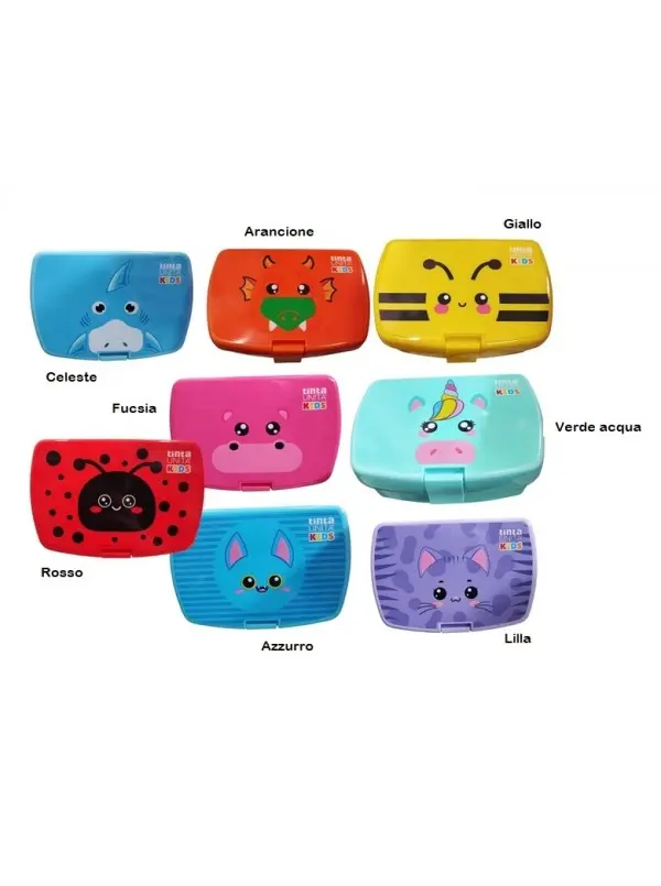 TINTA UNITA KIDS PORTAMERENDA PLASTICA ASSORTITO