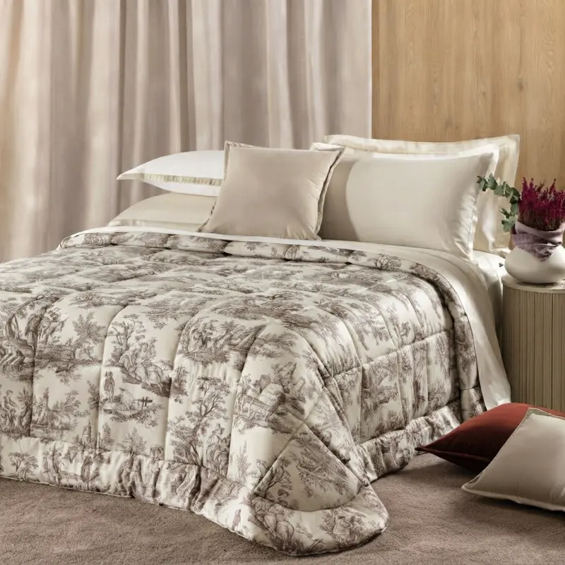 Toile de Jouy Trapunta Matrimoniale