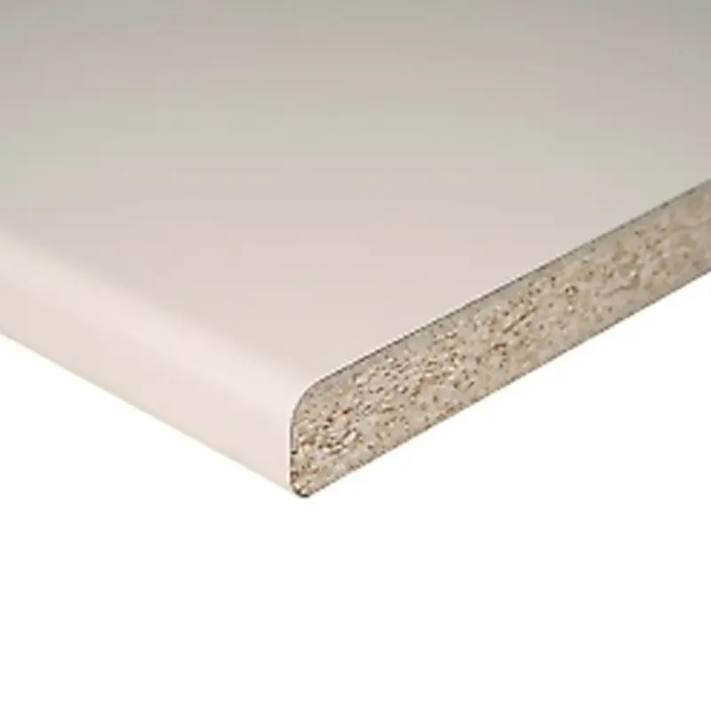 Top bordato per cucina forato verso destro in avorio 180x60x3.8 cm
