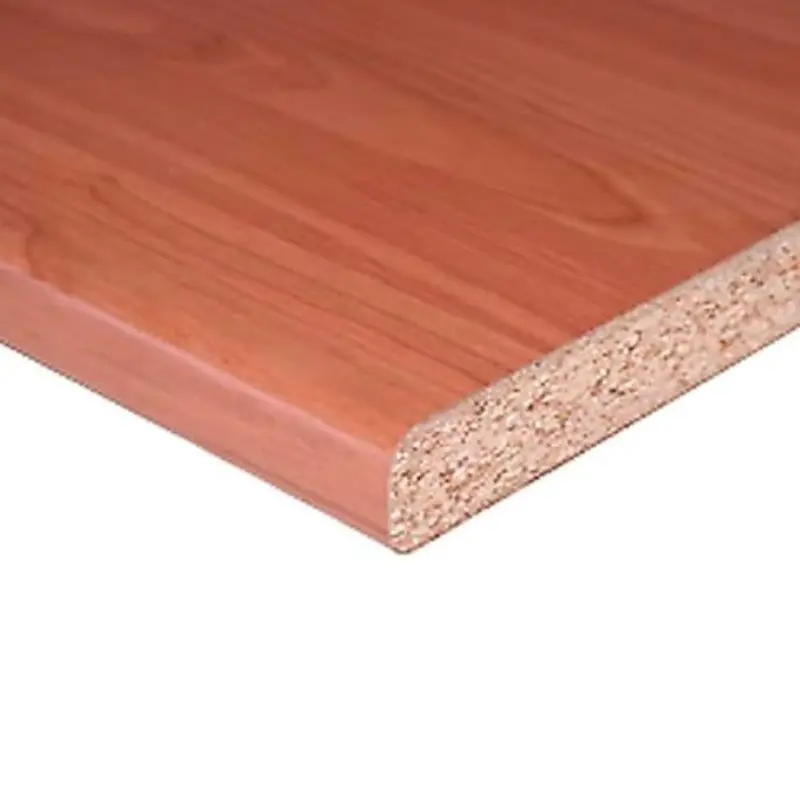 Top bordato per cucina non forato colore ciliegio 195x60x3.8 cm