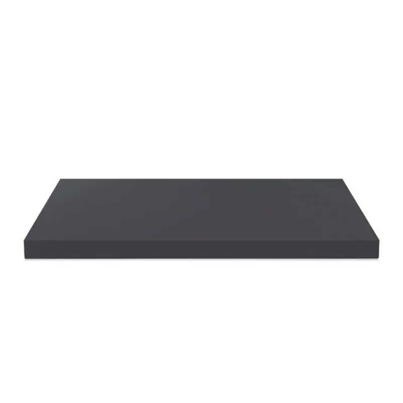 Top non forato 180x60x3.8 con bordo poliuretano in antracite satinato