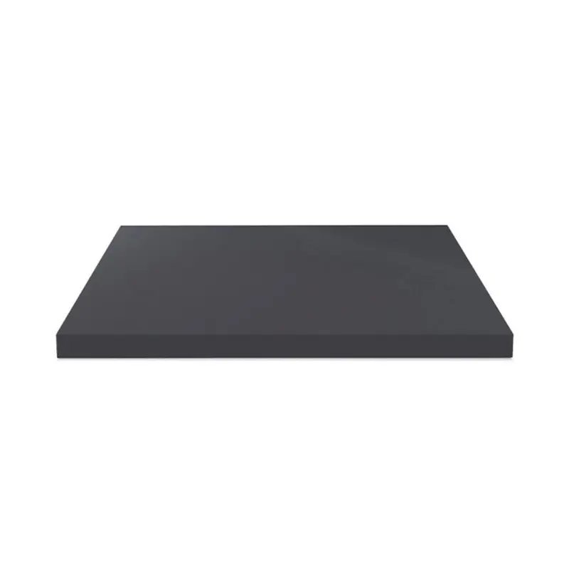 Top per bagno 80x48x3.8 con bordo poliuretano in antracite satinato