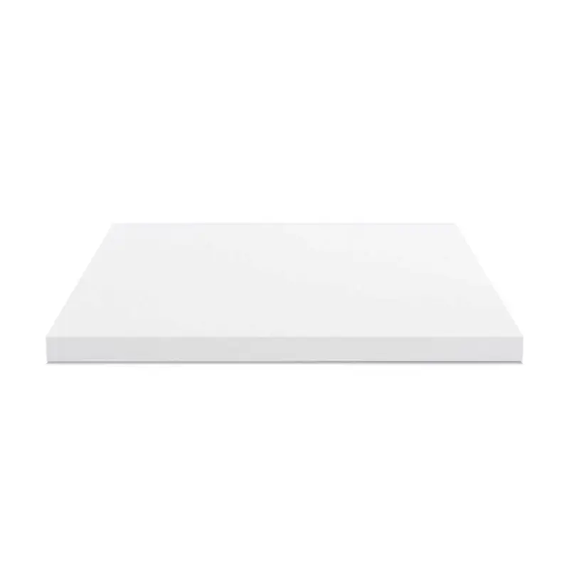 Top per bagno 80x48x4 con bordo poliuretano in bianco