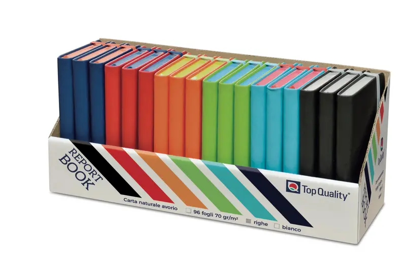 TOP QUALITY REPORT BOOK TACCUINO CON ELASTICO A6 96 FG