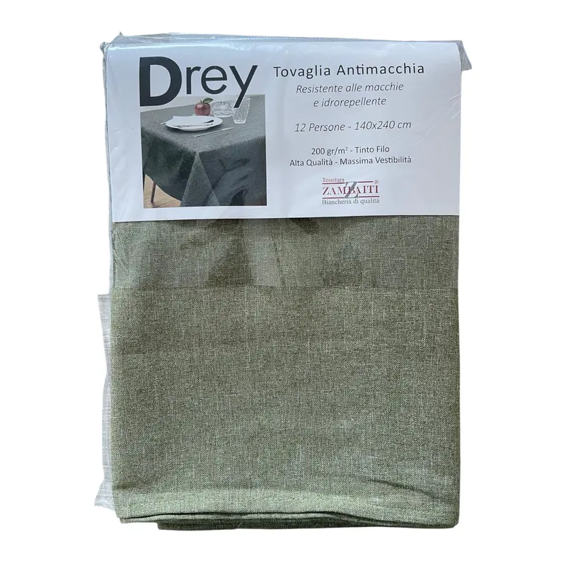 Tovaglia antimacchia Drey - Verde