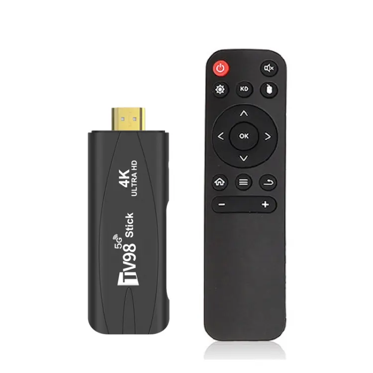 TV98 Rockchip 3228A Quad Core 4K HD Bluetooth Android TV Stick, RAM